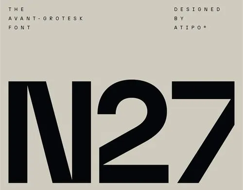 Sixrooms | Werbeagentur München | Kreativmotiv – N27 Font